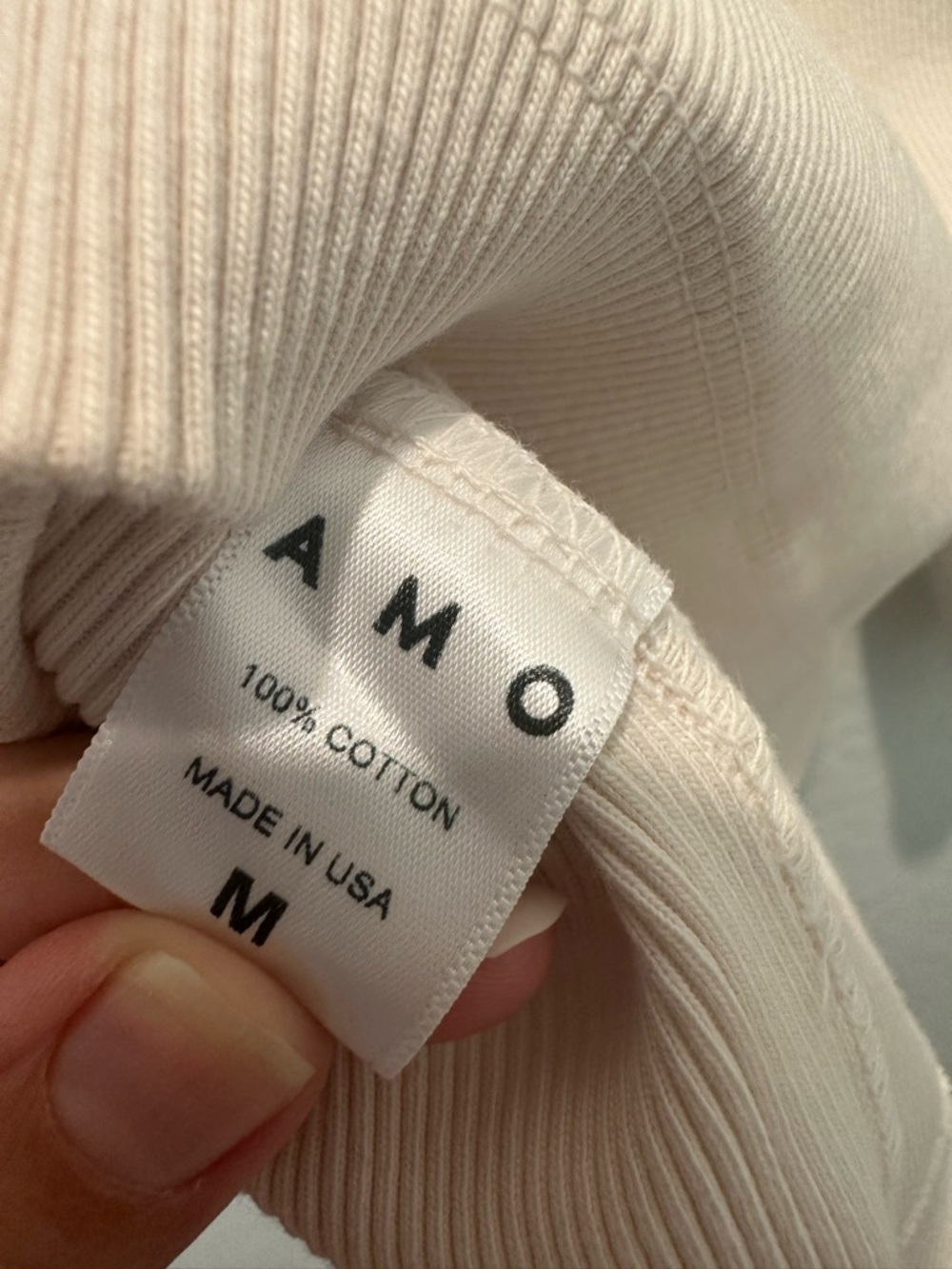 AMO off white Ribbed Cardigan - Picture 9 of 9